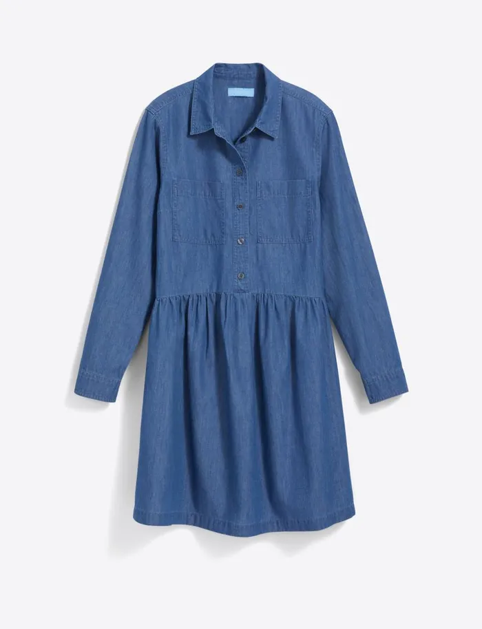 Draper James Dresses Women Sheena Shirtdress In Chambray