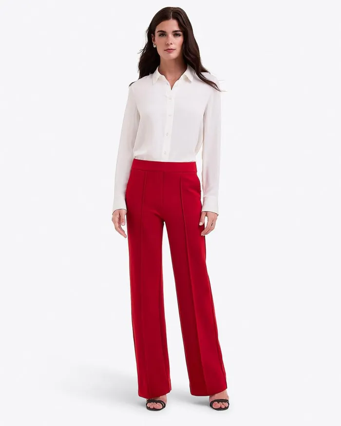 Draper James Extended Sizes Women Flare Pants In Ponte