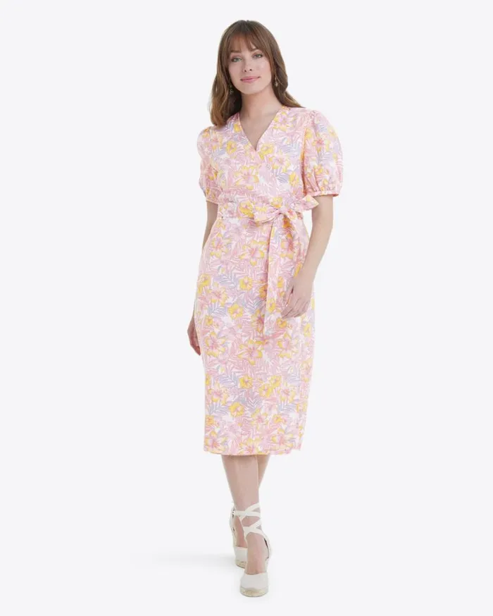 Draper James Extended Sizes Women Rhonda Wrap Dress In Lily Floral