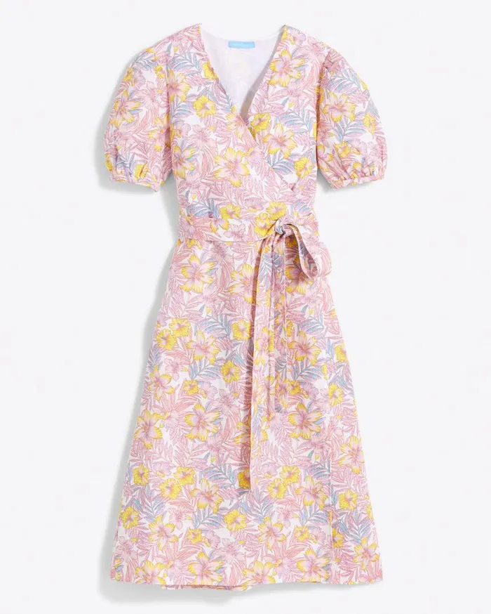 Draper James Extended Sizes Women Rhonda Wrap Dress In Lily Floral