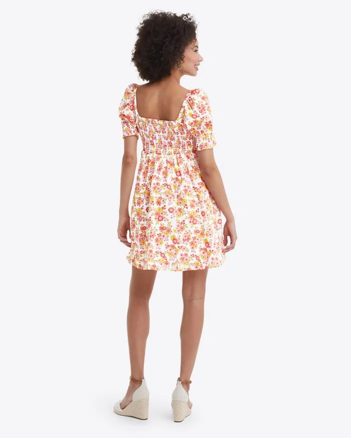 Draper James Extended Sizes Women Tye Mini Dress In Field Blossom