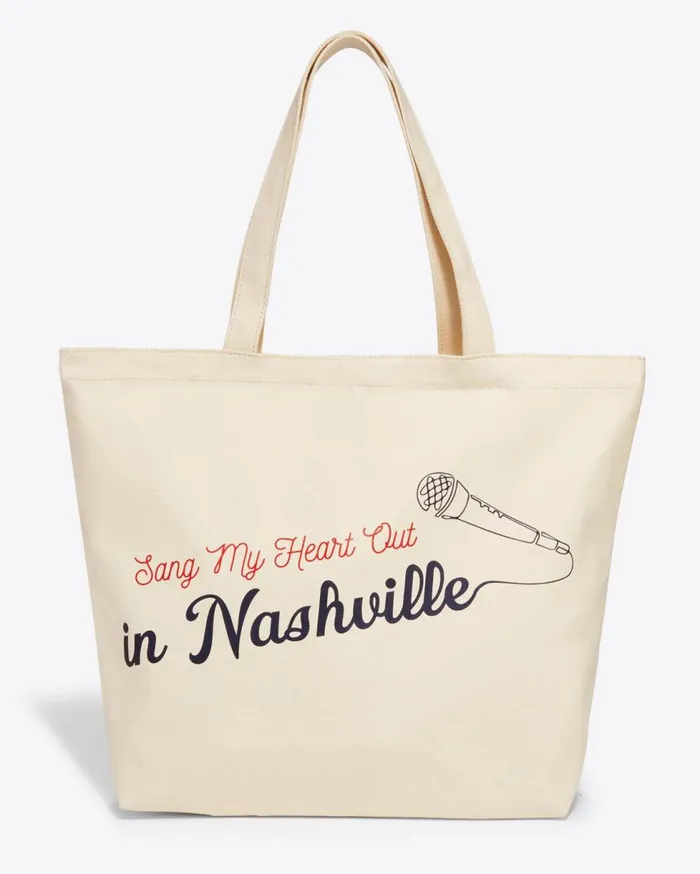 Draper James Handbags Women Sang My Heart Out In Nashville Canvas Tote