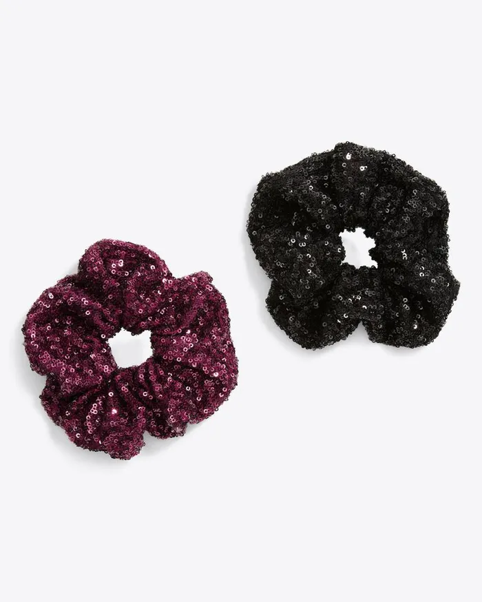 Draper James Hats and Hair Women Sequin Scrunchie Set