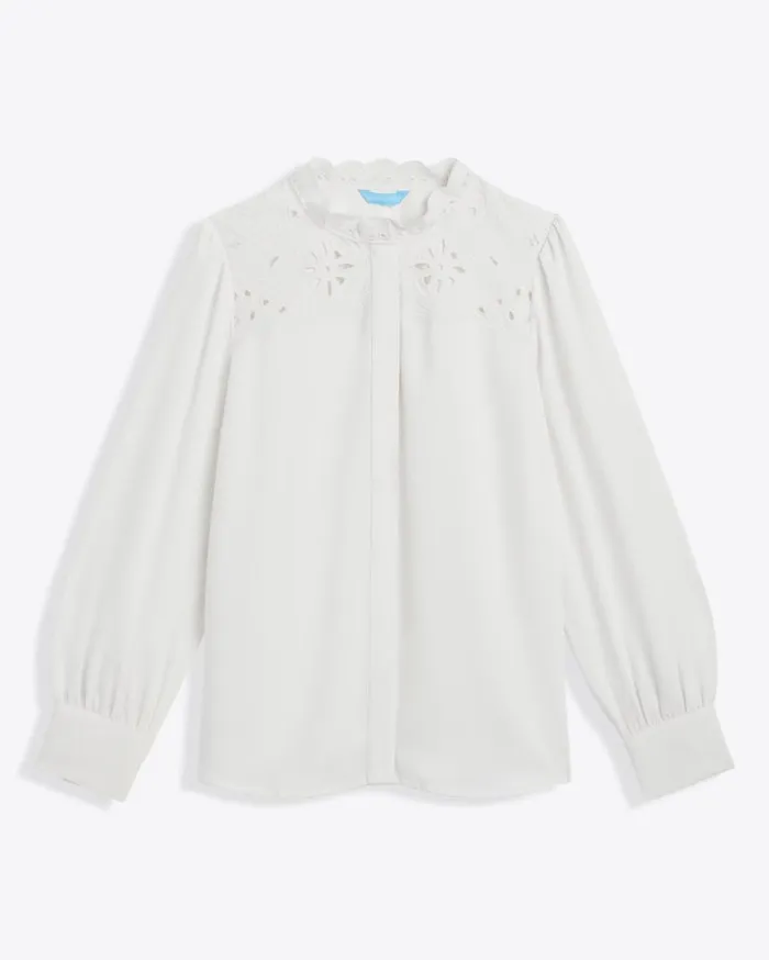 Draper James Jackets and Outerwear Women Covered Placket Button Down
