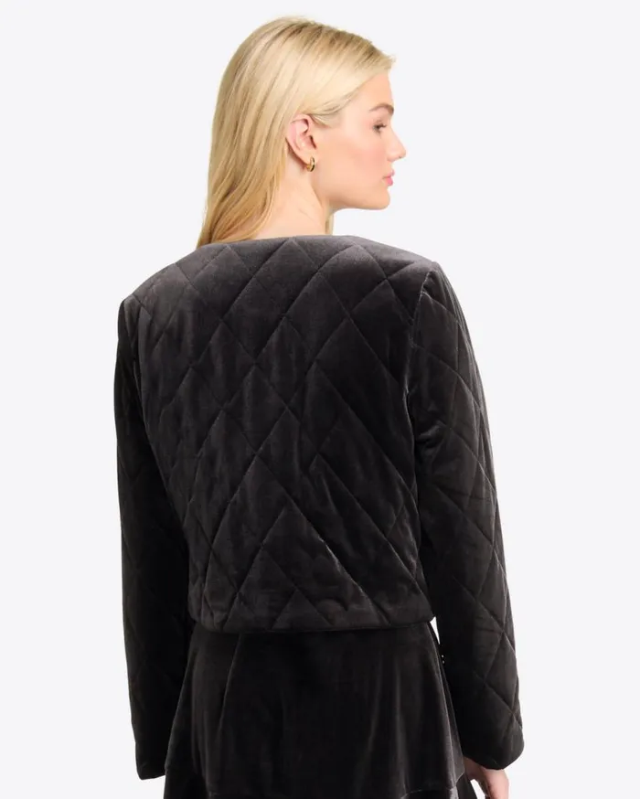 Draper James Jackets and Outerwear Women Quilted Jacket In Velvet