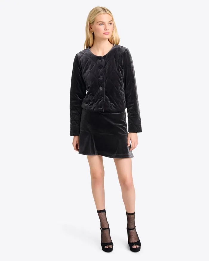 Draper James Jackets and Outerwear Women Quilted Jacket In Velvet