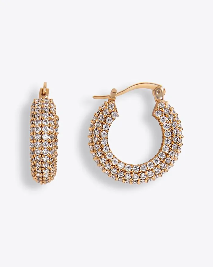 Draper James Jewelry Women Pave Round Hoop