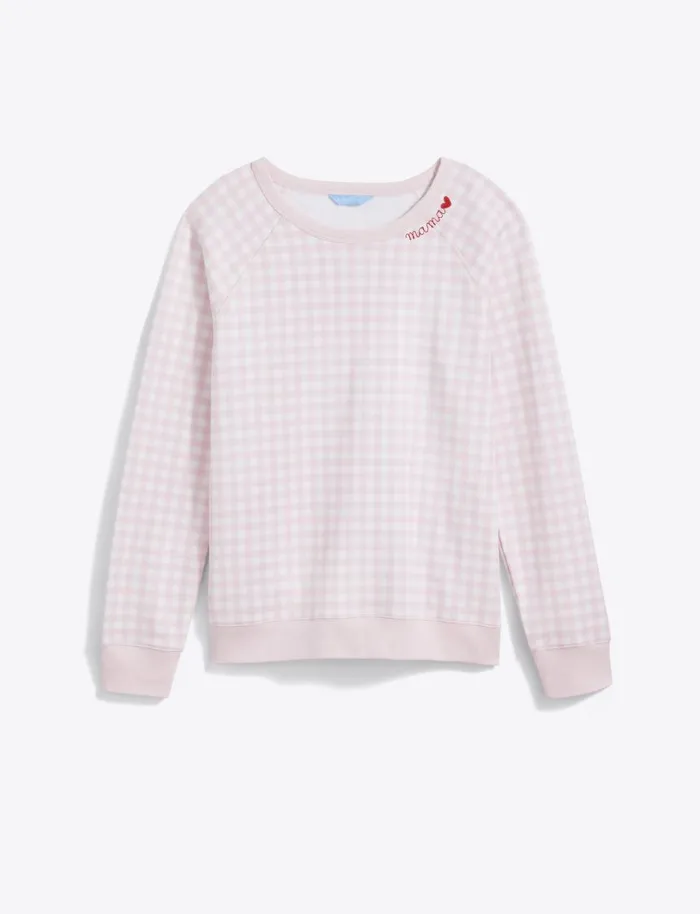 Draper James Lounge and Pajamas Women Mama Embroidered Natalie Sweatshirt