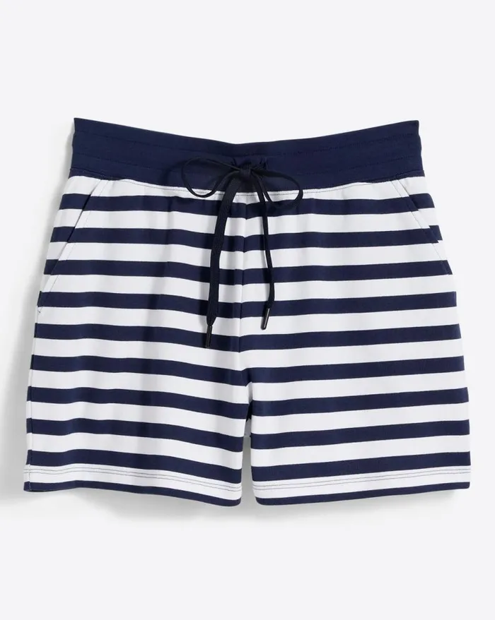 Draper James Lounge and Pajamas Women Natalie Shorts In Awning Stripe