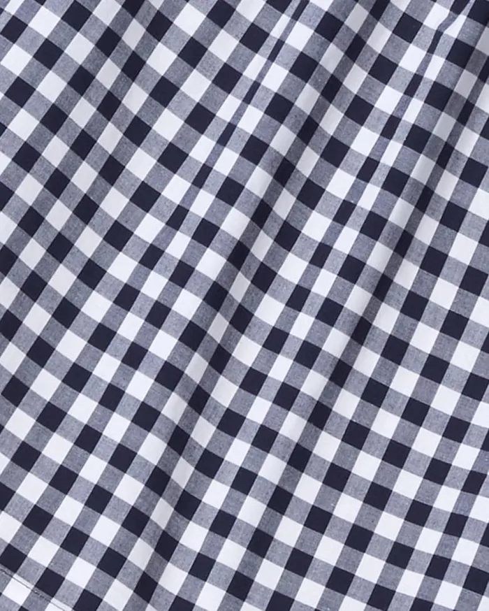 Draper James Midi and Maxi Women Deana Smocked Dress In Navy Gingham