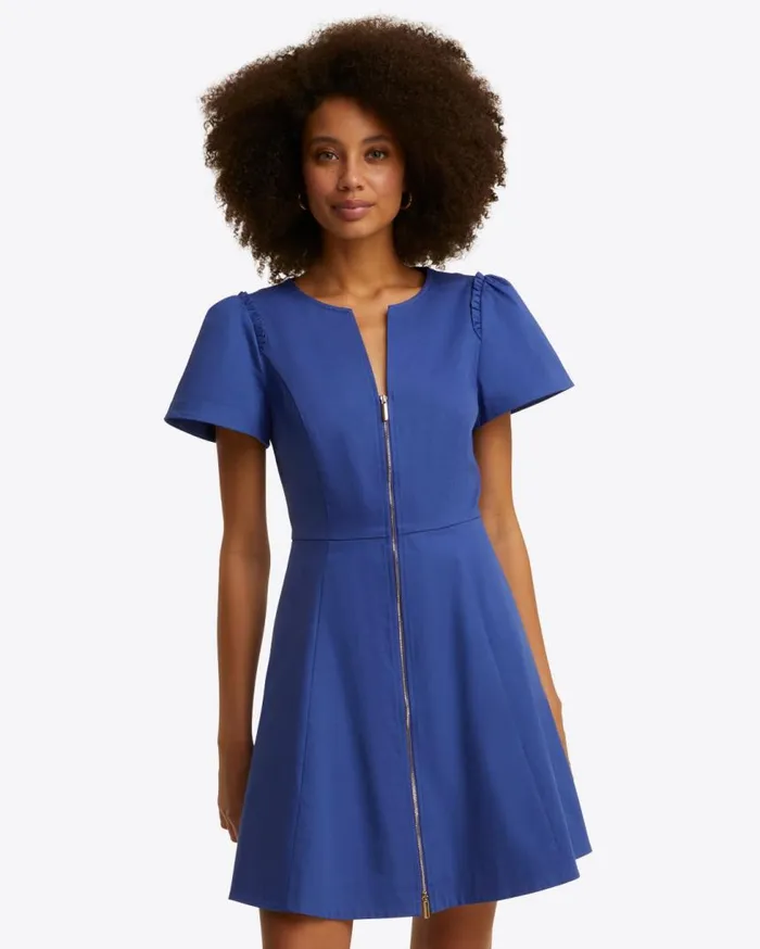 Draper James Mini Women Mae Love Circle Dress In Royal Blue