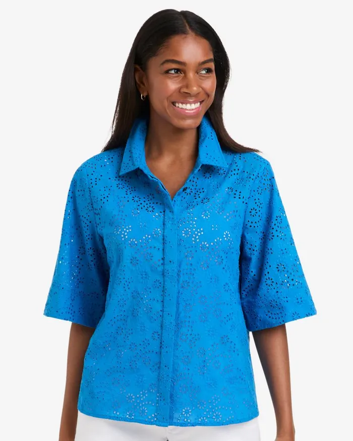 Draper James Tops Women Evelyn Top In Eyelet