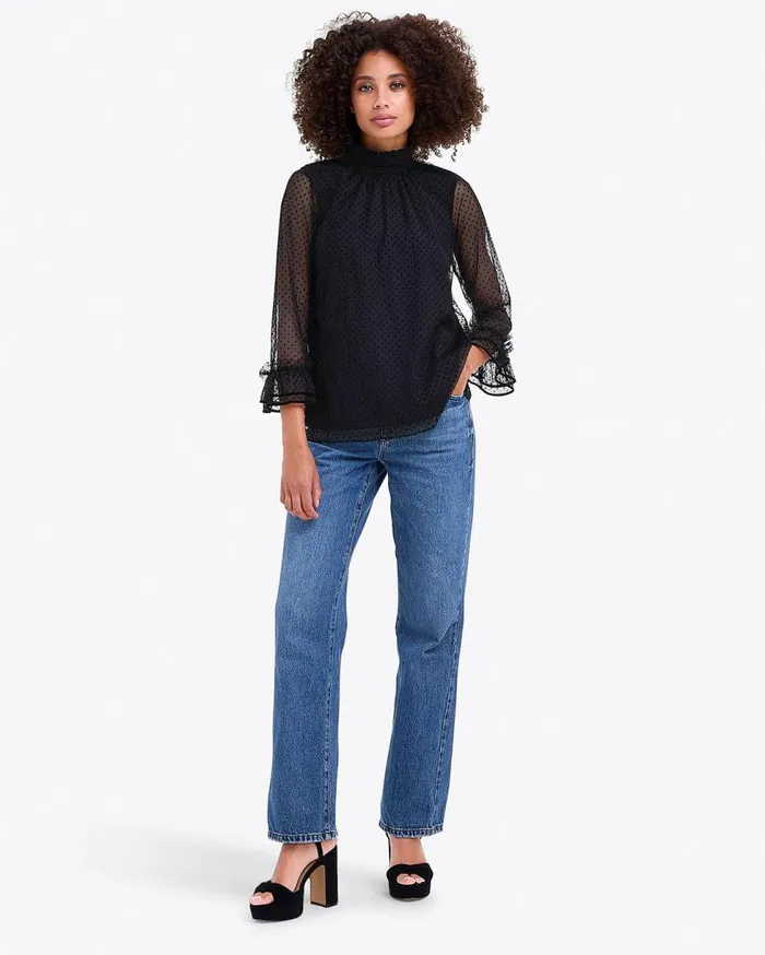 Draper James Tops Women Ingrid Top In Tulle