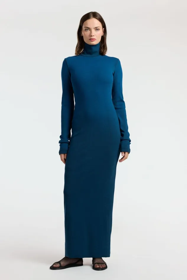 Dresses Skirts Women COTTON CITIZEN Verona Turtleneck Maxi Dress Harbor Cast Dresses Skirts Women COTTON CITIZEN Verona Turtleneck Maxi Dress Harbor Cast