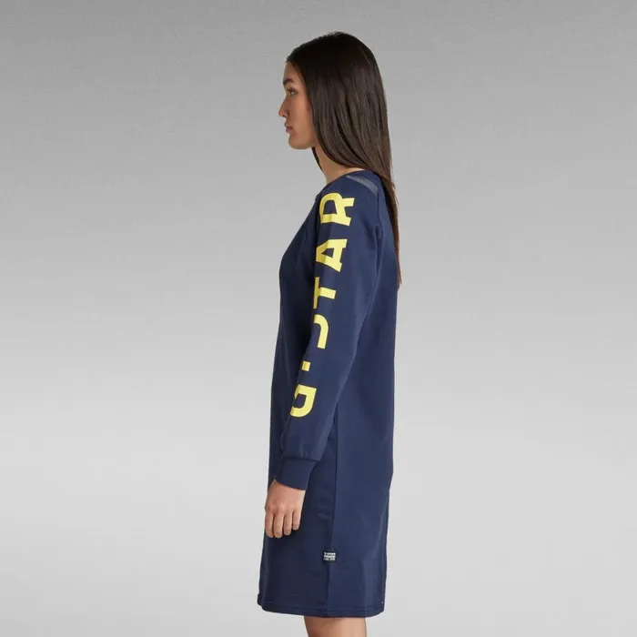Dresses Women GStar RAW Sleeve Print Tweater Sartho Blue