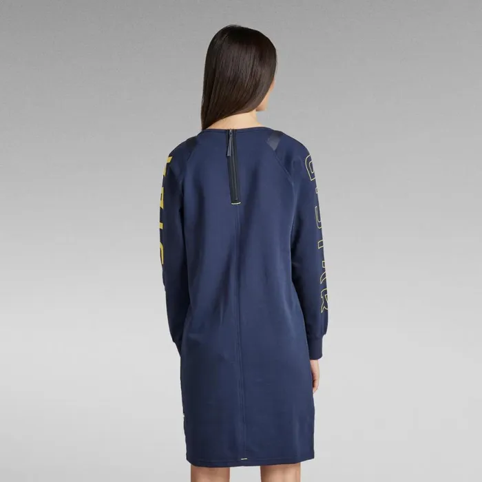 Dresses Women GStar RAW Sleeve Print Tweater Sartho Blue