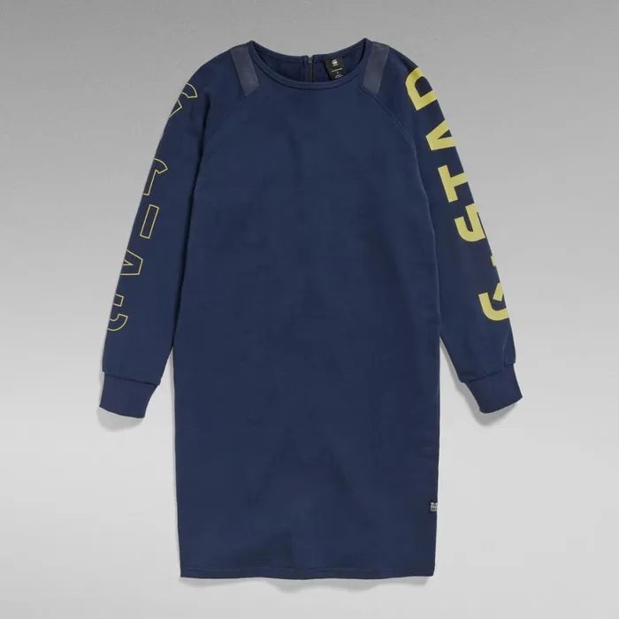 Dresses Women GStar RAW Sleeve Print Tweater Sartho Blue
