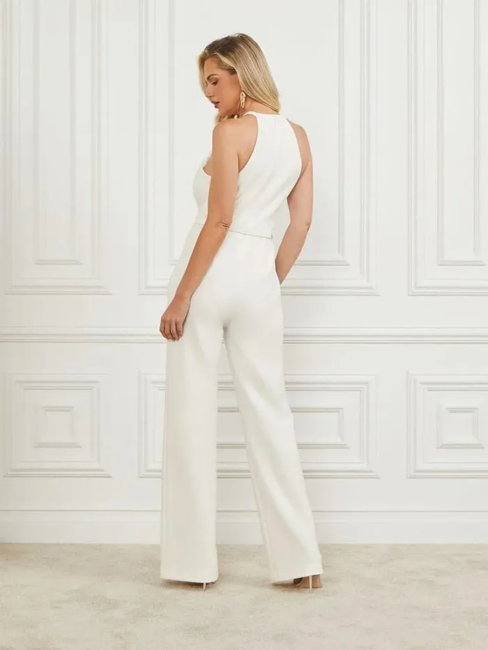 Dresses Women Marciano Darla Belted Jumpsuit Pale Pearl Dresses Women Marciano Darla Belted Jumpsuit Pale Pearl