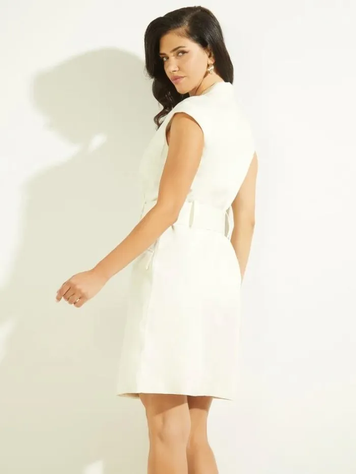 Dresses Women Marciano Eco Hailey Dress Pale Pearl Dresses Women Marciano Eco Hailey Dress Pale Pearl