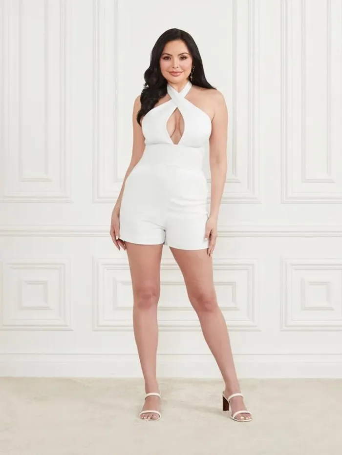Dresses Women Marciano Iris Halter Romper Pale Pearl