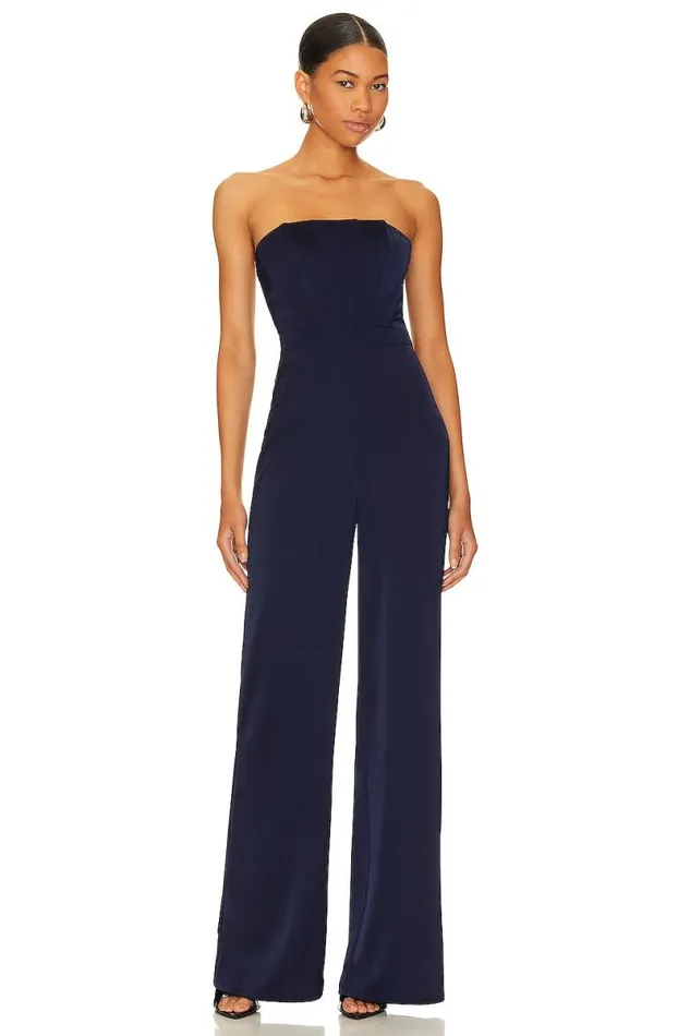 Dyland Jumpsuit Navy Blue Women Lovers and Friends Jumpsuits