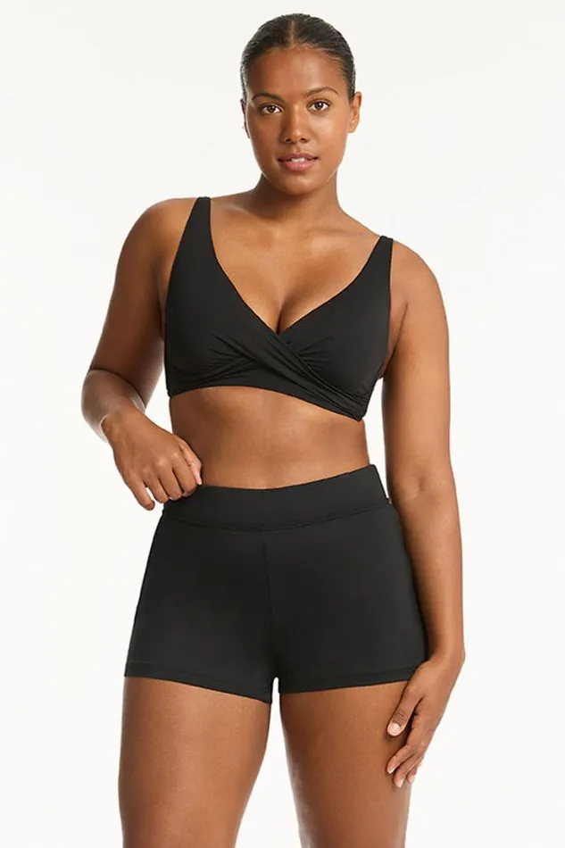 Eco Essentials Swim Short Eco Essentials Black Women Sea Level Bottoms Eco Essentials Swim Short Eco Essentials Black Women Sea Level Bottoms
