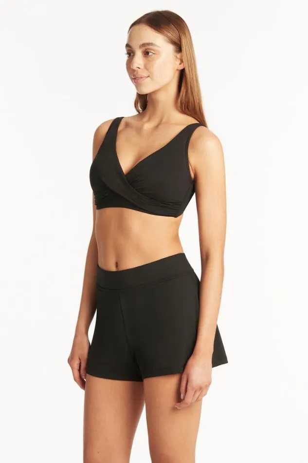 Eco Essentials Swim Short Eco Essentials Black Women Sea Level Bottoms Eco Essentials Swim Short Eco Essentials Black Women Sea Level Bottoms