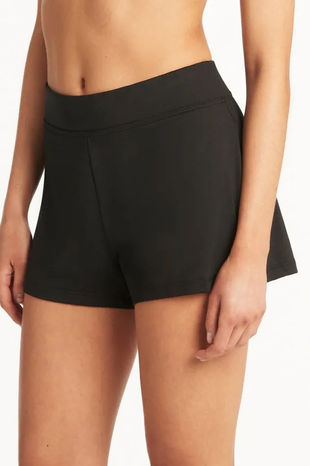 Eco Essentials Swim Short Eco Essentials Black Women Sea Level Bottoms Eco Essentials Swim Short Eco Essentials Black Women Sea Level Bottoms