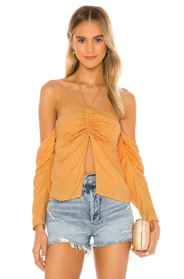 Eden Top Tangerine Orange Women Lovers and Friends Tops
