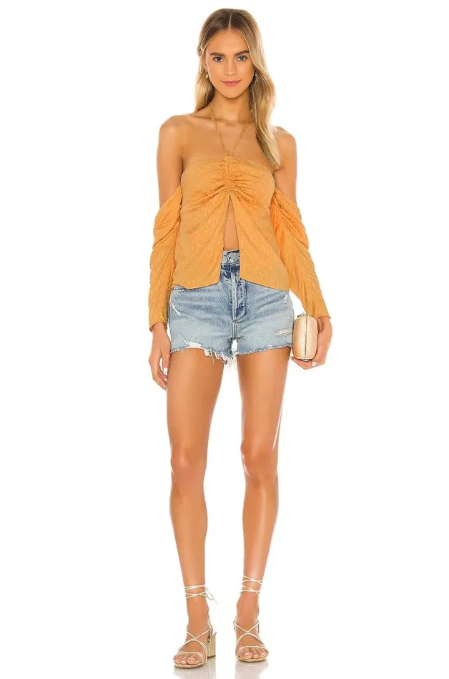 Eden Top Tangerine Orange Women Lovers and Friends Tops
