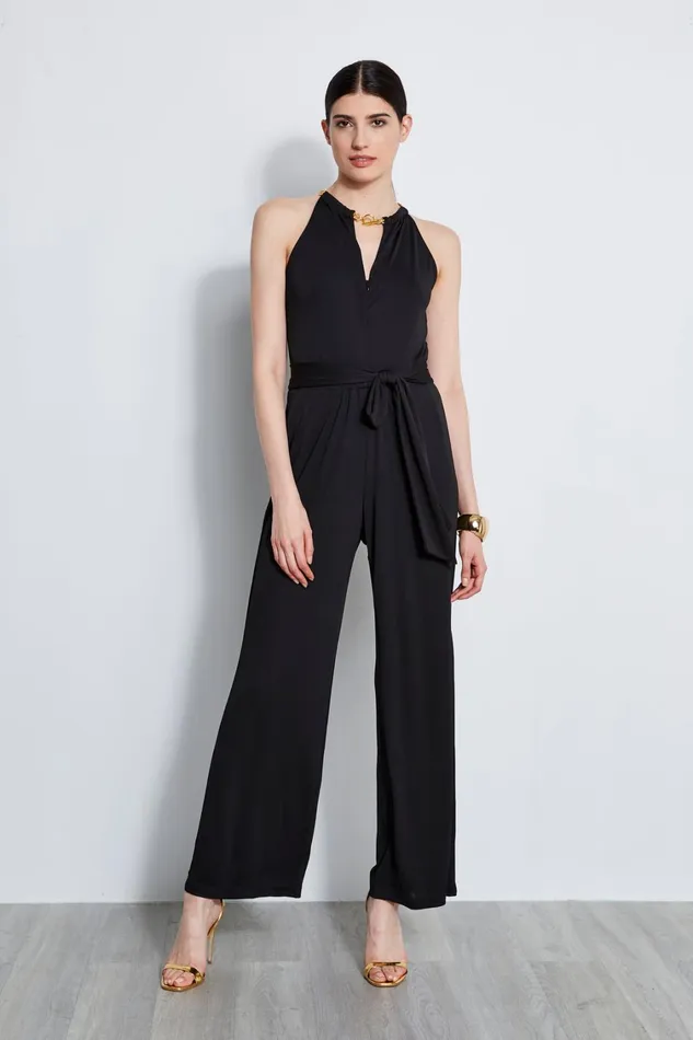 Elie Tahari Dresses and Jumpsuits Chain Jersey Jumpsuit Black 8211 Women