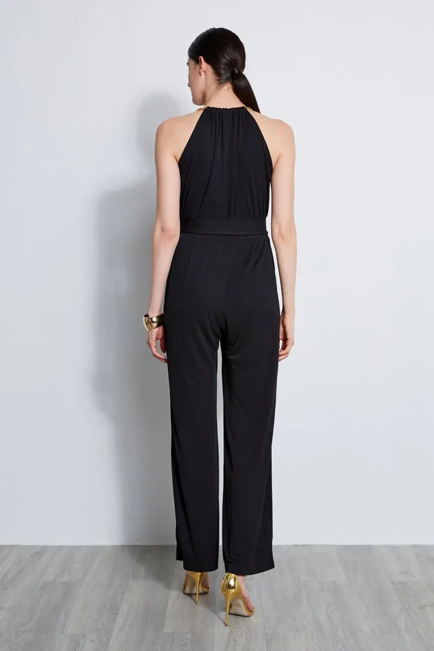 Elie Tahari Dresses and Jumpsuits Chain Jersey Jumpsuit Black 8211 Women