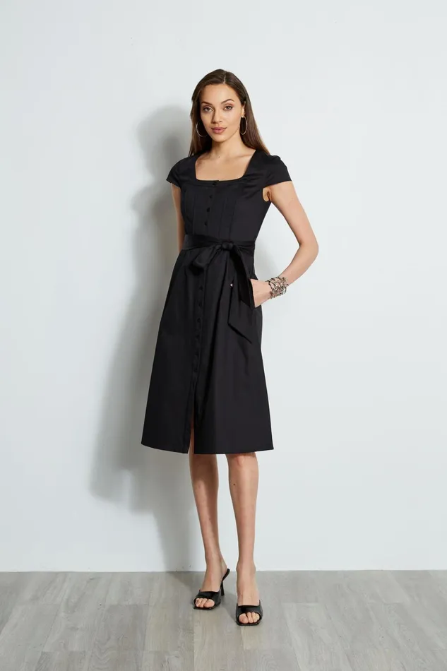 Elie Tahari Dresses and Jumpsuits Poplin Corset Dress Black 8211 Women
