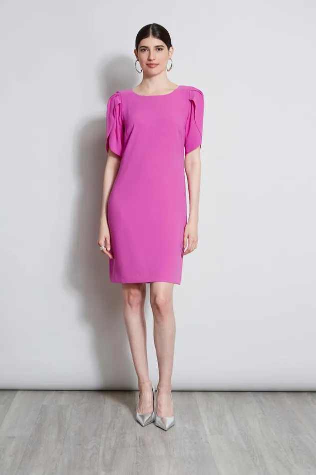 Elie Tahari Dresses and Jumpsuits Slit Sleeve Dress Peony 8211 Women