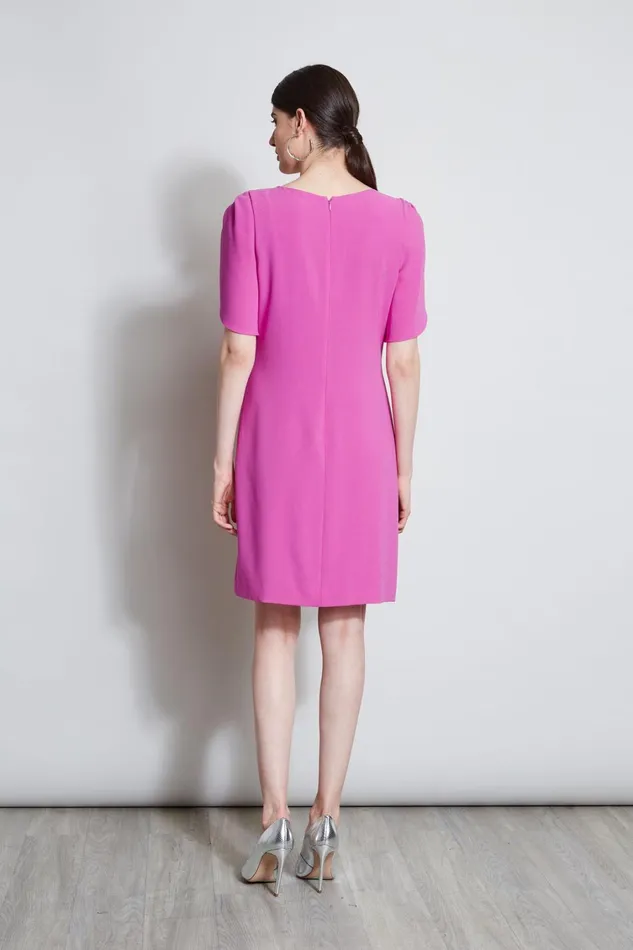 Elie Tahari Dresses and Jumpsuits Slit Sleeve Dress Peony 8211 Women