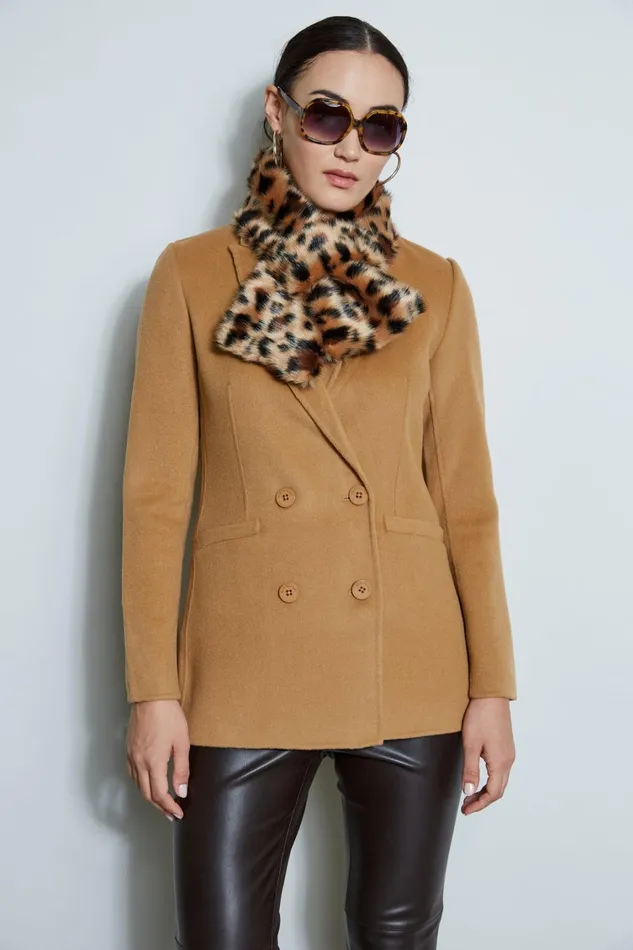 Elie Tahari Jackets and Blazers Double Breasted Wool Blend Blazer Fossil 8211 Women Elie Tahari Jackets and Blazers Double Breasted Wool Blend Blazer Fossil 8211 Women