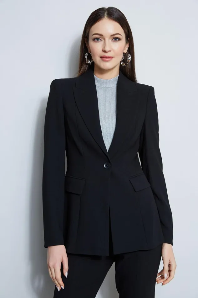 Elie Tahari Jackets and Blazers Single Button Blazer Black 8211 Women