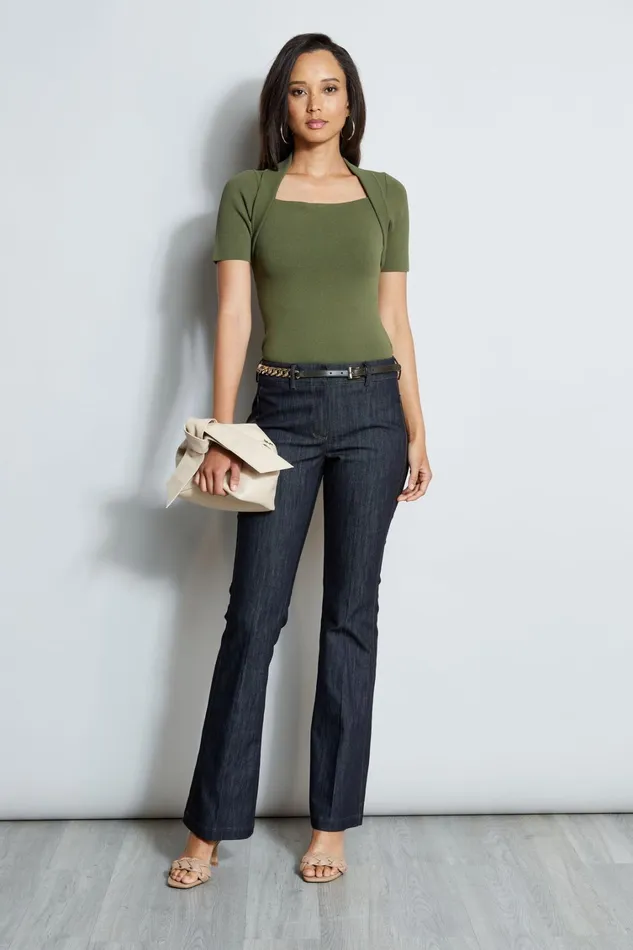 Elie Tahari Knits and Sweaters Contour Sweater Tuscan 8211 Women