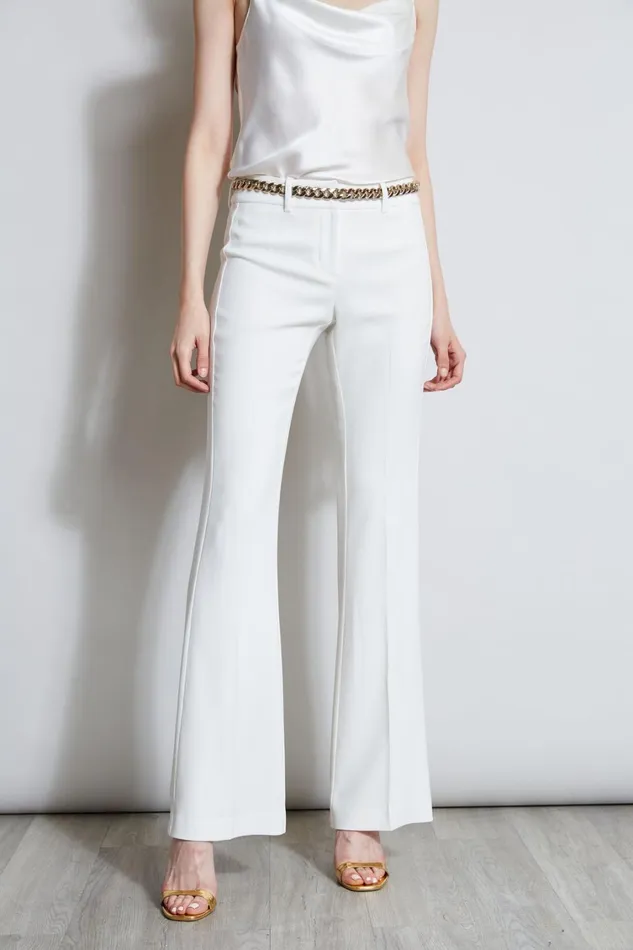 Elie Tahari Pants Fit and Flare Pant Foam 8211 Women
