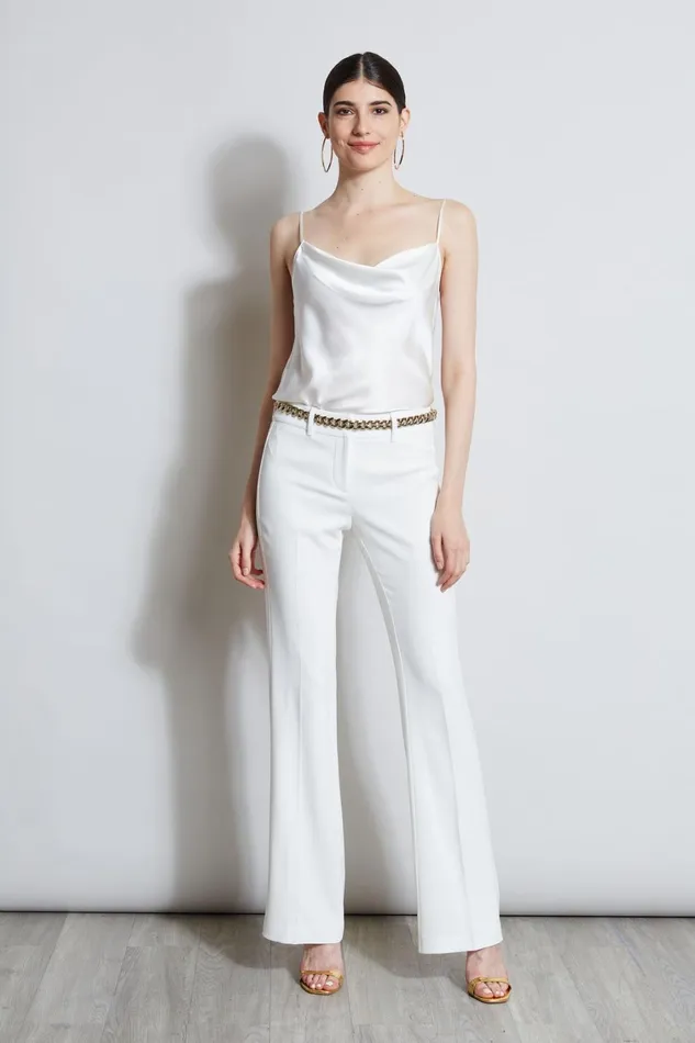 Elie Tahari Pants Fit and Flare Pant Foam 8211 Women