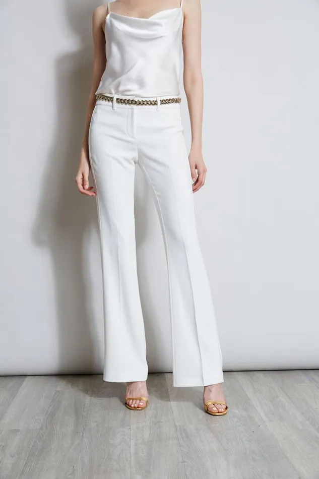 Elie Tahari Pants Fit and Flare Pant Foam 8211 Women