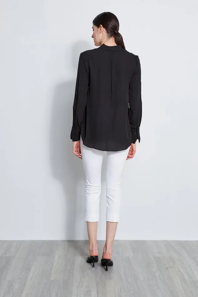 Elie Tahari Pants Juliette Cropped Skinny StretchTwill Pant White 8211 Women