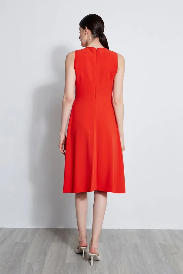 Elie Tahari Sleeveless Dresses Lace Applique Midi Dress Agave 8211 Women