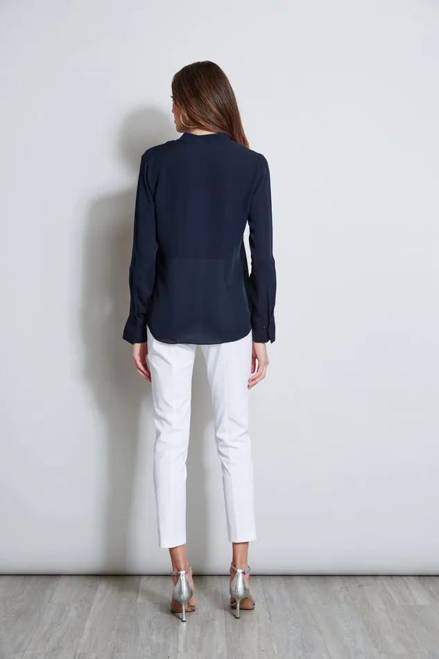 Elie Tahari Tops Long Sleeve Chain Shirt Stargazer 8211 Women
