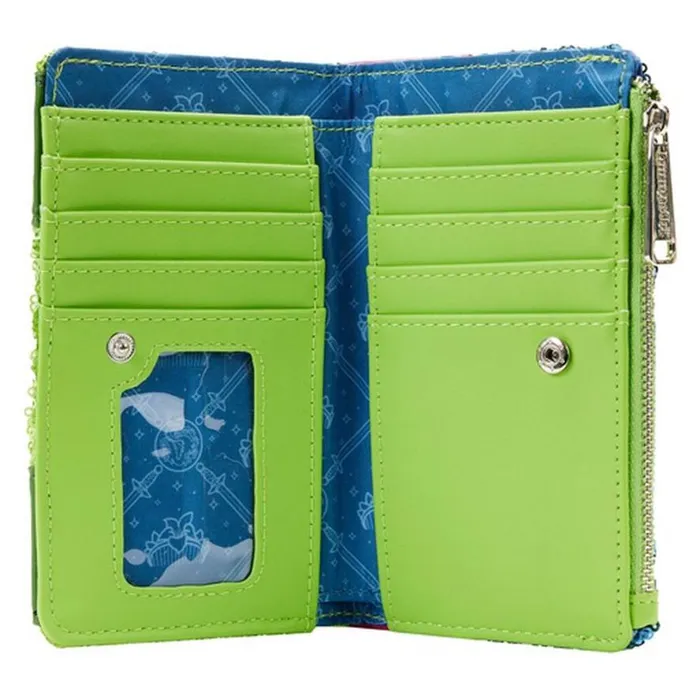 Exclusive 8211 Mulan Sequin Flap Wallet Unisex Loungefly Bags and Wallets