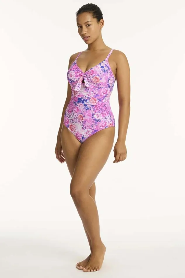 Fiesta Tie Front DDE One Piece Fiesta Women Sea Level One Pieces