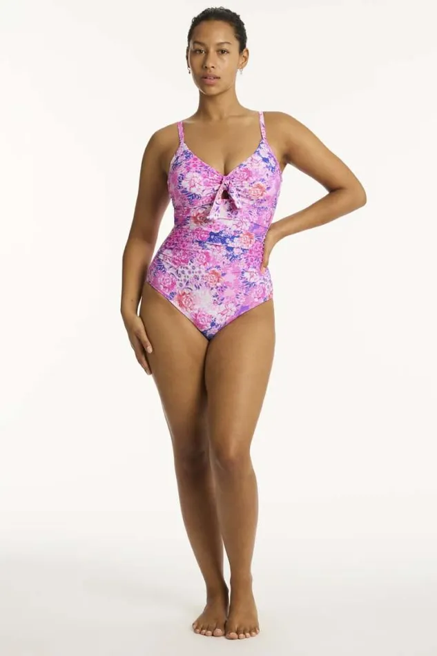 Fiesta Tie Front DDE One Piece Fiesta Women Sea Level One Pieces