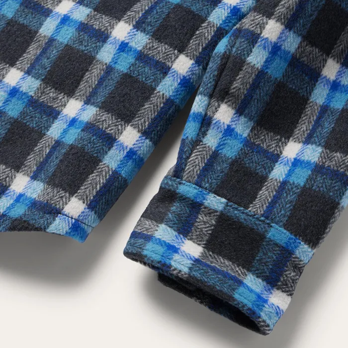 Flannel Shirts Men Stetson Blue Plaid Quilted Shirt Jacket Blue
