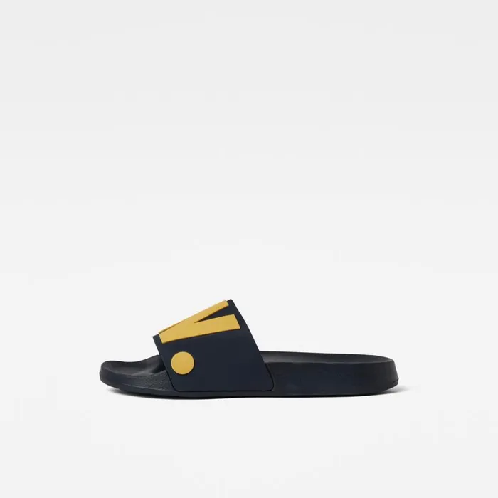 Footwear Men GStar RAW Cart IV Contrast Slides Navyochre