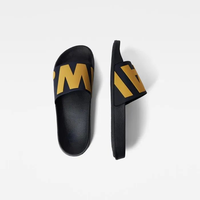 Footwear Men GStar RAW Cart IV Contrast Slides Navyochre